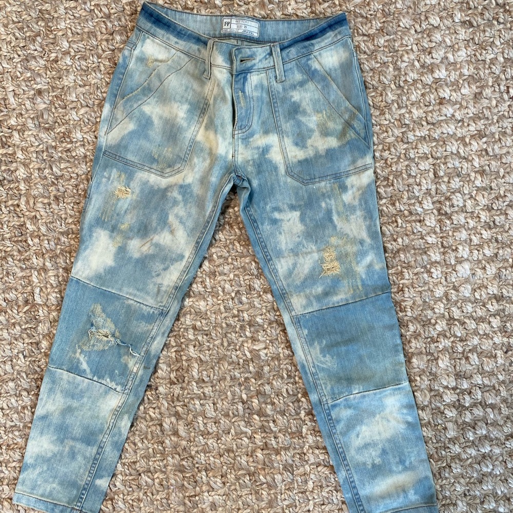 Free People distressed jeans!